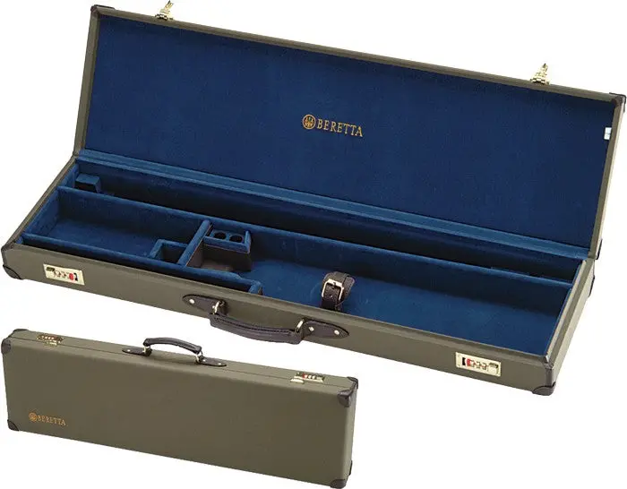 Beretta Over-Under Shotgun Canvas and Leather Luggage Case in Loden